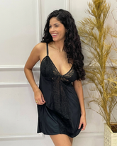 Camisola Ágata em Liganete Premium - Preto